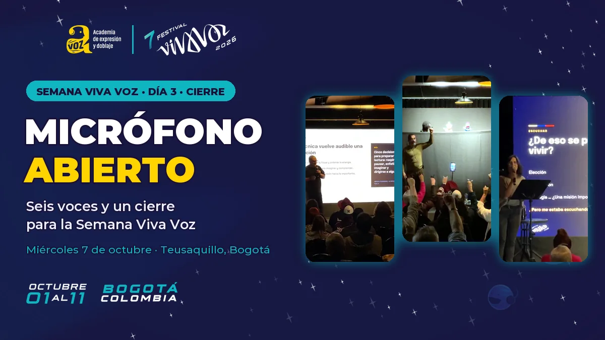 Micrófono Abierto, día 3: la voz que deja huella, la música del comercial, títeres y un casting en vivo para cerrar la semana