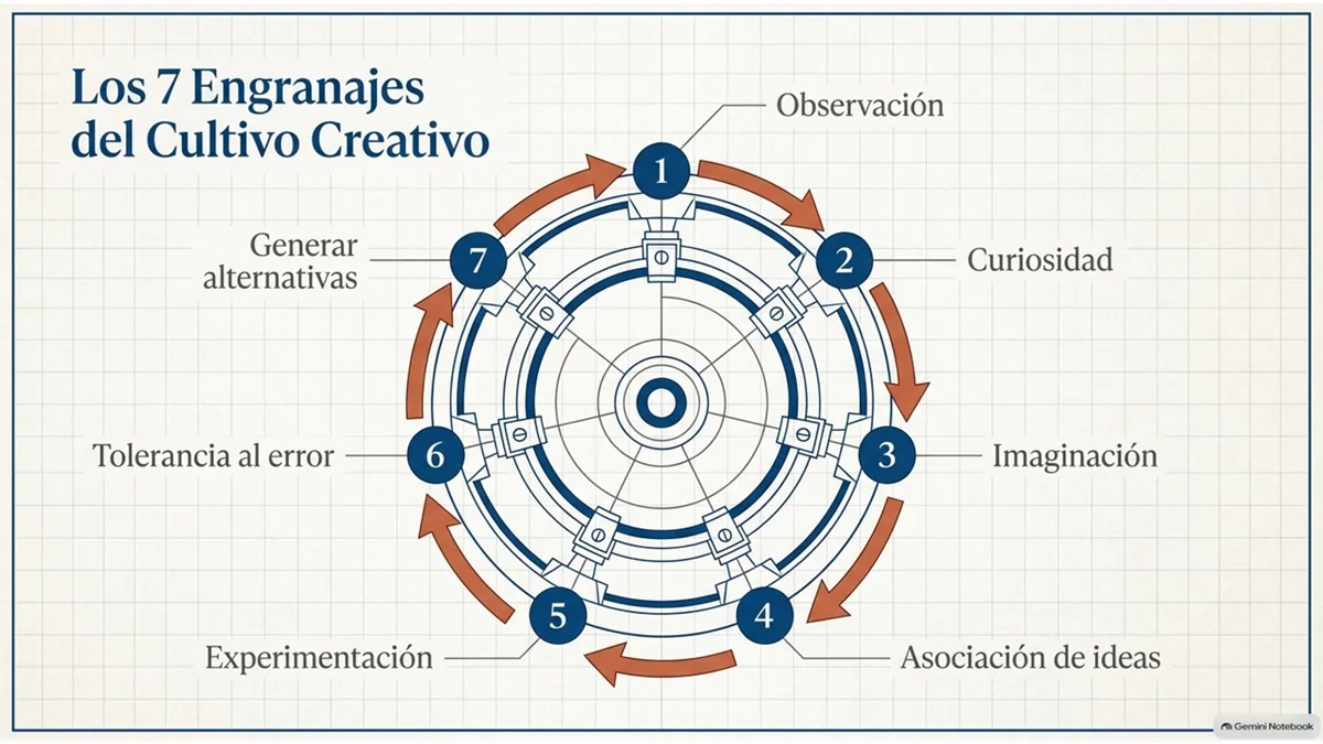 Los 7 engranajes del cultivo creativo