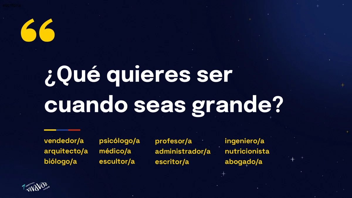 ¿Qué quieres ser cuando seas grande?