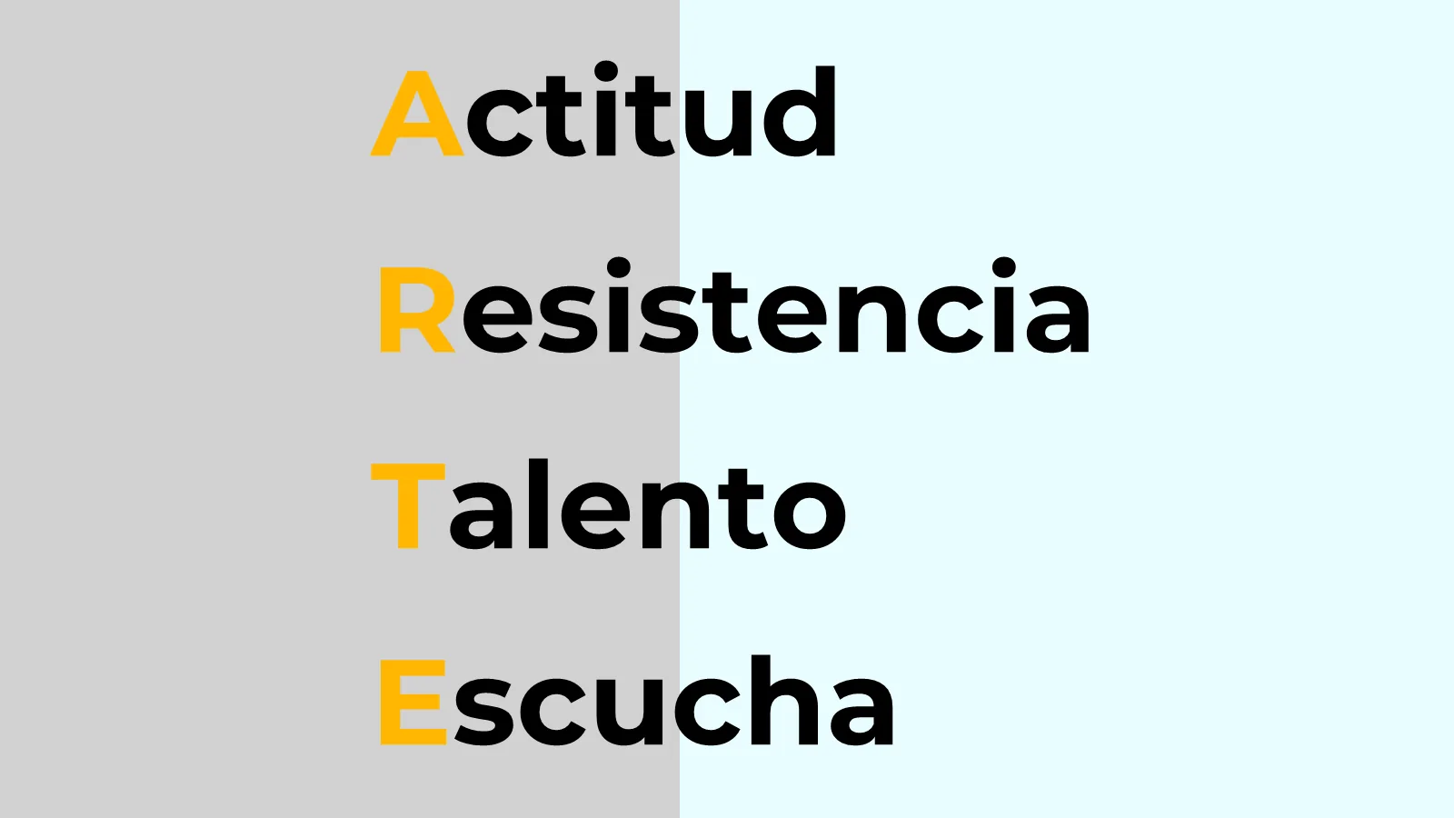 ARTE: actitud, resistencia, talento y escucha