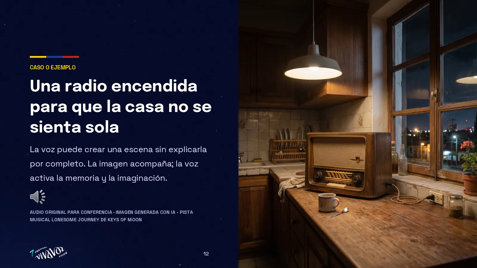 Una radio encendida para que la casa no se sienta sola: ejercicio de Felipe Perales