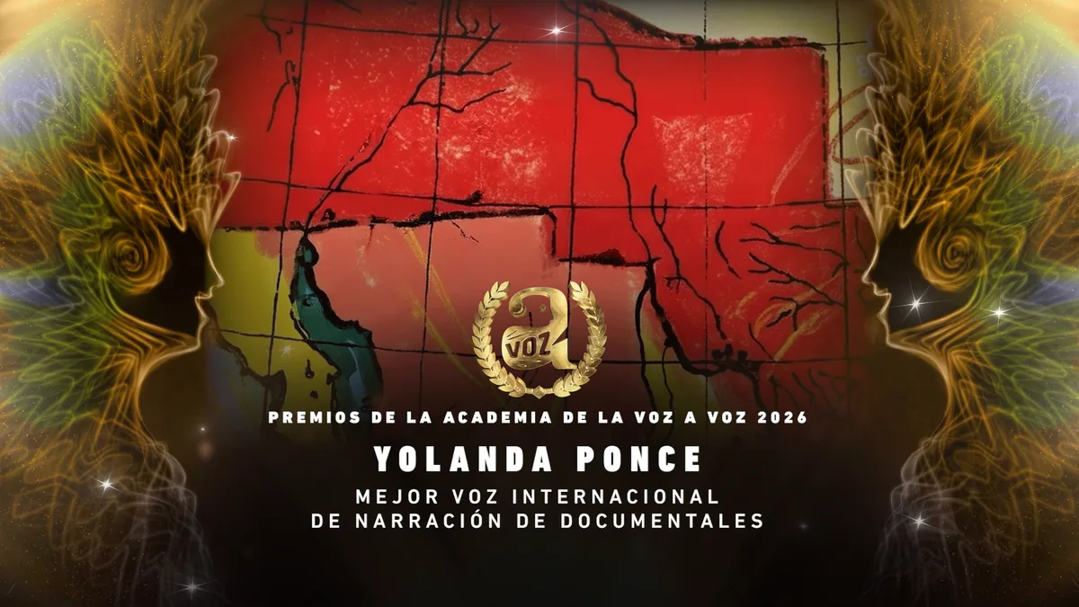 Yolanda «Yopa» Ponce · Mejor voz internacional de narración de documentales · Premios de la Academia de la Voz A Voz 2026