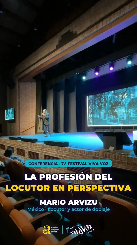 Mario Arvizu en la conferencia La profesión del locutor en perspectiva